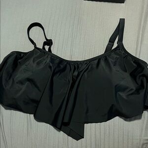 Torrid Flounce Black Bikini top